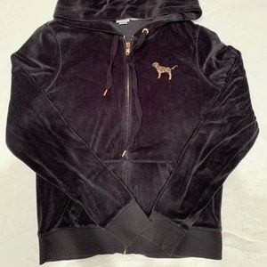 PINK Black and Gold Zip Up